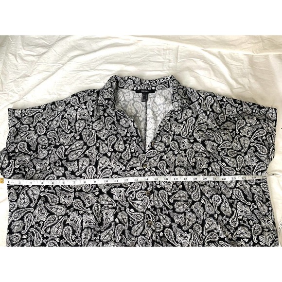 Women’s H&M Size S Oversized Button Down Shirt All Over Print - Picture 5 of 5